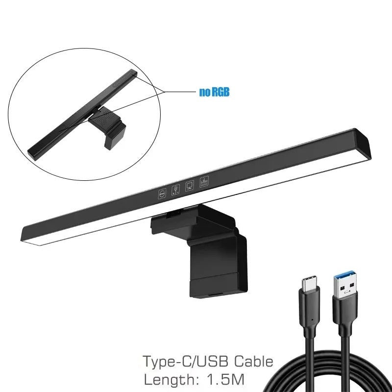 Multi-Color LED Computer Monitor Light Bar