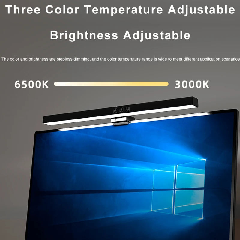 Multi-Color LED Computer Monitor Light Bar