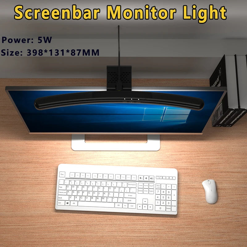 Multi-Color LED Computer Monitor Light Bar