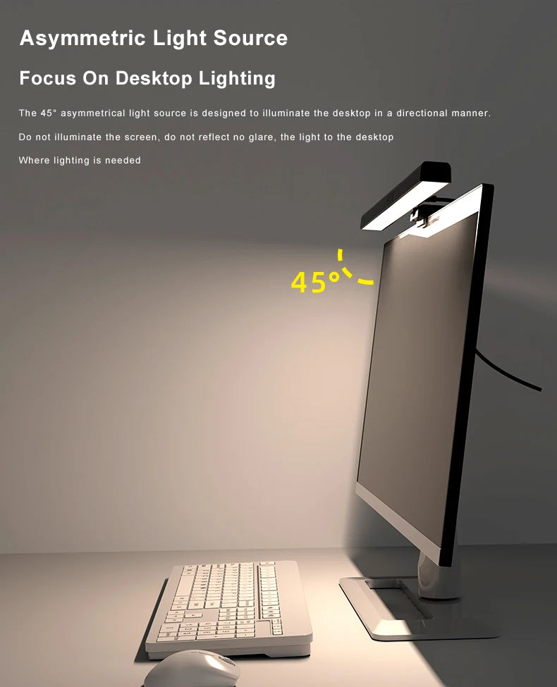 Multi-Color LED Computer Monitor Light Bar